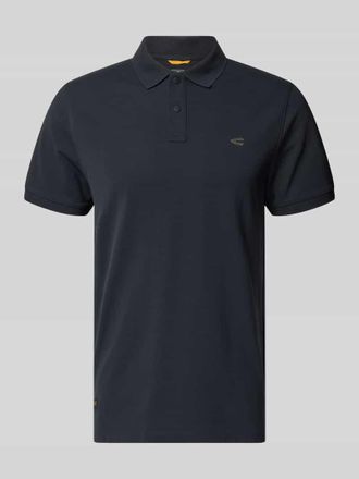 Camel Active Regular Fit Poloshirt in unifarbenem Design in Marine, Gr&ouml;&szlig;e 3XL