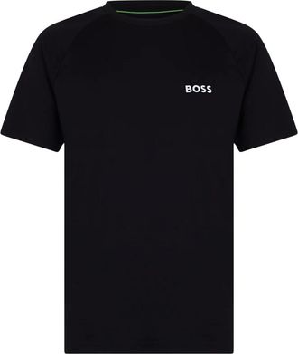 HUGO BOSS Slim-fit T-shirt van vierwegstretchstof - Heren - T-shirts - Zwart - XL - Polyester - Tops