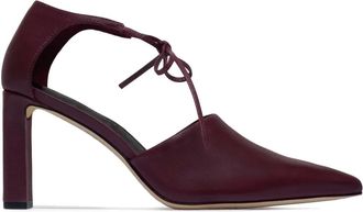 Bernardo Bernardo 1946 82mm Siena lace-up pumps - women - Leather/Leather/Leather - 6.5 - Purple