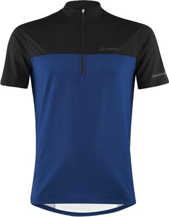 LOEFFLER Bike Shirt Half-Zip Glow Velotrikot f&uuml;r Herren | blau