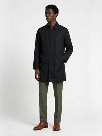 Harry Brown London Mens James Basic Raincoat in Black - Size X-Large