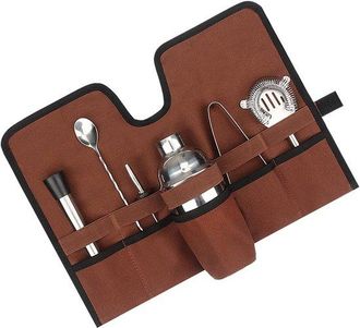OEM Kit Profesional De Cocteler&iacute;a Para Camping, Picnics Y Actividades Al Aire Libre: Set De C&oacute;cteles Port&aacute;til Con Accesorios Y Bolsa