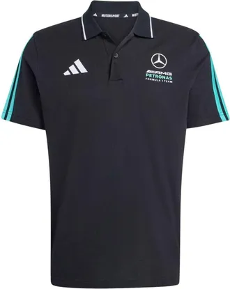 adidas Mercedes-AMG F1 Team DNA Polo Shorts Black Semi Mint Rush KE8165