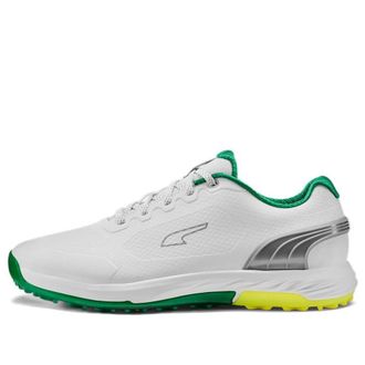 Puma Alphacat Nitro White Green Yellow 378692-01