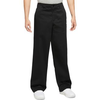 Nike Life Stretch Cotton Chino Pants in Black/White at Nordstrom Rack, Size 32