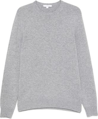 Malo Truien & Vesten, Heren, Grijs, M, Kasjmier, Crew Neck Kasjmier Trui