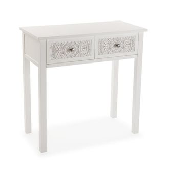 VERSA Consola para la entrada en madera aglomerada blanco