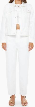Mother Bruiser Button Up Jacket In White