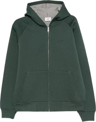 Autry Hooded Zip Jacket met Raglanmouwen - Heren - Vesten met rits - Groen - L - Hoodies & sweatvesten