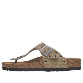 Birkenstock (WMNS) Birkenstock Gizeh Rivets Taupe 1029388
