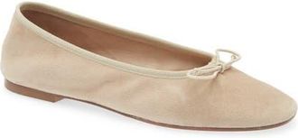 Aeyde Tiby Ballet Flat in Sand at Nordstrom, Size 5.5Us