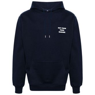 Dr&ocirc;le de Monsieur Slogan-print Cotton Hoodie