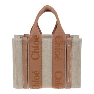 Chlo&eacute; Tote Bags, female, Beige, Size: ONE SIZE Small tote