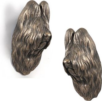 OEM Pastor Franc&eacute;s De Brie, Berger De Brie: Estatuilla De Perro, Busto Colgante, Decoraci&oacute;n &Uacute;nica Para Un Amante De Los Perros De Art-dog