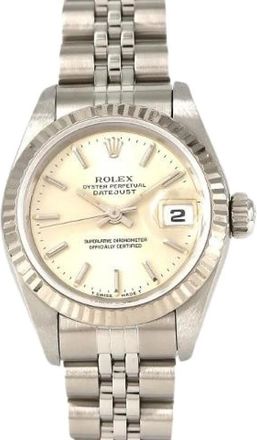 Rolex Pre-owned Datejust Acciaio e Oro Bianco Automatico - - Pre-owned - Donna - Grigio - ONE SIZE