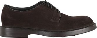 Doucal's Bruine Su&egrave;de Derby Veterschoenen - Heren - Veterschoenen - Bruin - 42 1/2 EU - Su&egrave;de - Schoenen