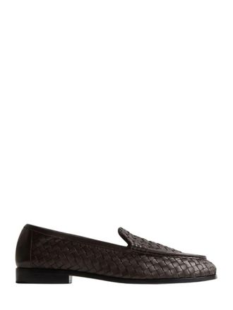 Bottega Veneta Light Brown Round Toe Loafers
