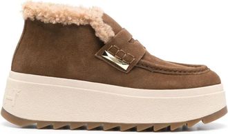 Ash Winterlaarzen met Plateauzool - Dames - Winterlaarzen - Bruin - 41 EU - Su&egrave;de - Schoenen