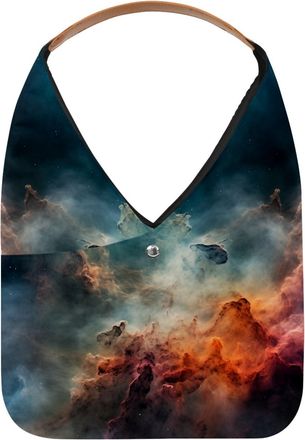 Generic Stars Nebula Reusable Lightweight Grocery Bags - Foldable Into Compact Pouch, Washable & Sturdy, Multipurpose for Shopping and Travel