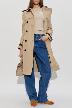 Burberry Foxfield Trench Coat, Womens, Beige