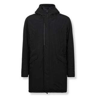 Herno Parkas, male, Black, Size: S Padded Parka