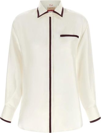 F.R.S. For Restless Sleepers Zijden Blouse - Dames - Overhemden - Wit - S - Overhemden