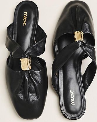 Maeve Hardware Closed-Toe Sliders