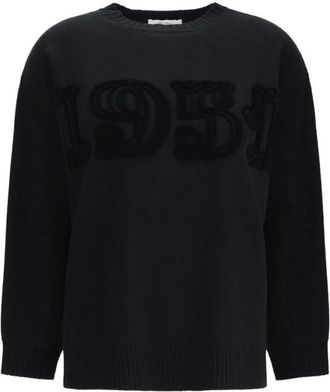Max Mara Fido Sweater - Dames - Ronde hals truien - Zwart - S - Wol - Truien & Vesten