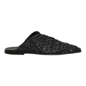Dolce & Gabbana Mules, male, Black, Size: 10 US Dolce & Gabbana Black Mules Slides Slippers Men Flats Shoes