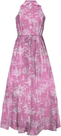 MC2 Saint Barth Lange jurk met fantasieprint - Dames - Casual kleedjes - Veelkleurig - XS - Kleedjes