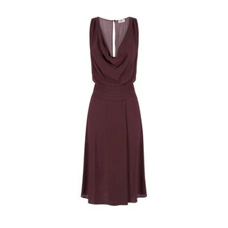 Elisabetta Franchi Dames, Jurken, Bruin, Maat: XS Viscose