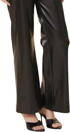 Dolce Cabo Womens Vegan Leather Double Zip Pant In Black