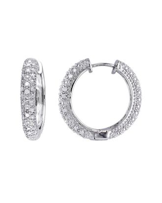 Rina Limor Silver 0.50 Ct. Tw. Diamond Earrings