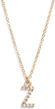 Set & Stones Gemma Initial Necklace in Gold /Z at Nordstrom