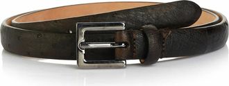 Pal Zileri Klassieke Riem met Rechthoekige Gesp - Heren - Accessoires - Bruin - Maat: 2XL