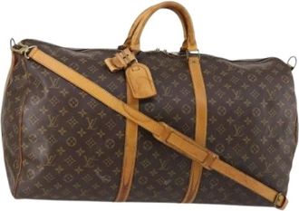 Louis Vuitton Pre-owned Weekend Bags, female, Brown, Size: ONE SIZE Pre-owned Canvas Weekend Bag