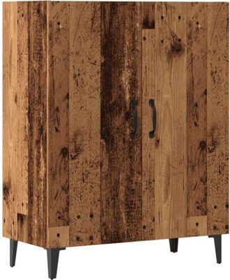 vidaXL Aparador de madera de ingeniería envejecida 70x34x90 cm Vidaxl