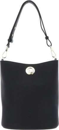 Coccinelle cross body bag shoulder bag Nikla Handbag Double Grainy Leather Noir/Cognac black