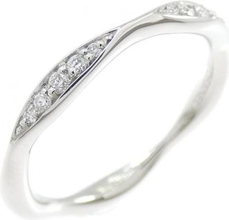 Chanel Platinum 950 Band Ring (Pre-Owned)