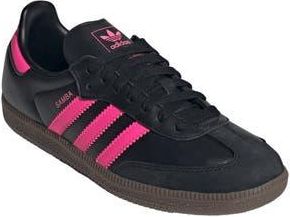 adidas Gender Inclusive Samba OG Sneaker in Black/Lucid Pink/Gum at Nordstrom Rack, Size 7.5 Womens / 6.5 Mens