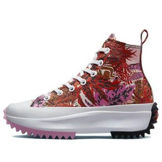 Converse Run Star Hike Platform Tropical Florals High Tops Mantra Orange A00551C