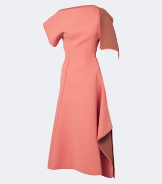 Maticevski Diadem draped asymmetric midi dress