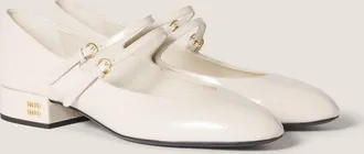 Miu Miu Patent leather slingback pumps with buckles