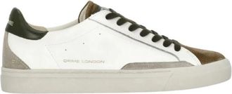 Crime London Essenti&euml;le Sneakers - Heren - Sneakers - Wit - 41 EU - Leer - Schoenen