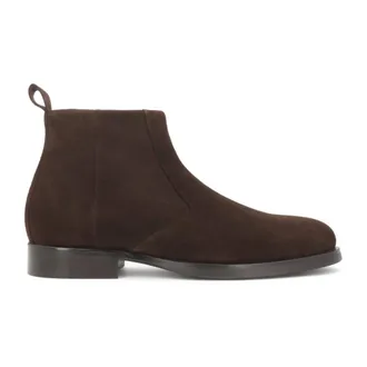 Kazar Schoenen, Heren, Bruin, 42 EU, Wol, Minimalistische enkellaarsjes
