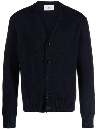 Ami Cardigan con scollo a V - Blu