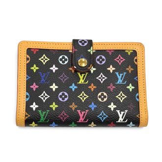 Louis Vuitton Noir Leather Wallet (Bi-Fold) (Pre-Owned)