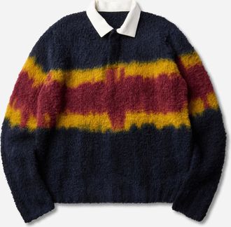 sacai Men s Chusen-Dyed Knit Polo Shirt Multicolor