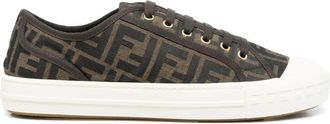 Fendi Jacquard-logo Low-top Sneakers