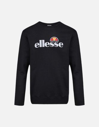 Ellesse Mens ELLESSE Mens Sweatshirts Crew Neck Long Sleeve Heavy Warm Pullover Winter Jumper - Black - Size: 36